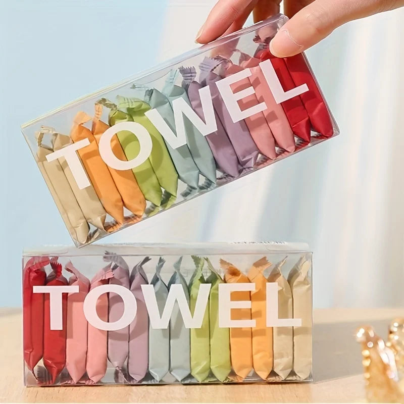 14pcs/box Disposable Washcloth Portable Travel Towel