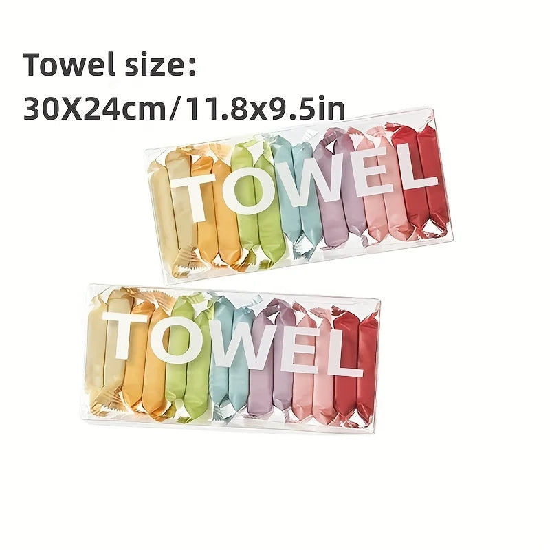 14pcs/box Disposable Washcloth Portable Travel Towel